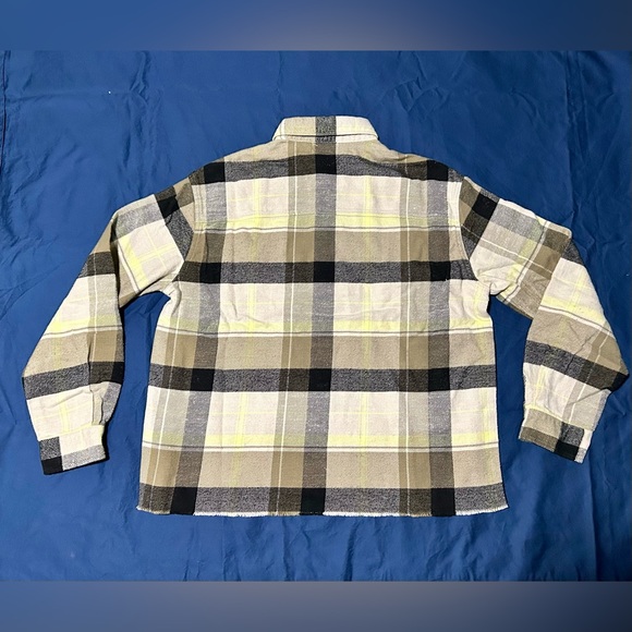 John Elliott Hemi Oversized Flannel Shirt in Cinder Cyclone Sz 0 XS - Picture 2 of 9